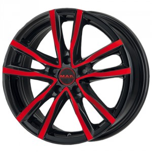 Автомобильные диски Колесный диск Mak Milano 6.5x16/5x112 D76 ET45 Black&Red